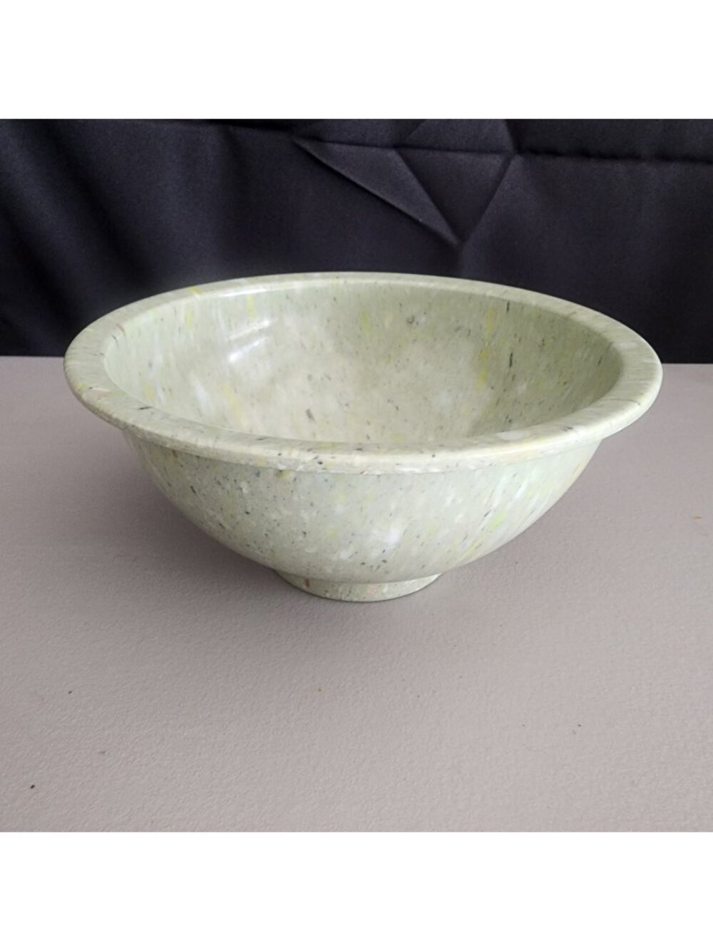 Vintage Texas Ware #111 Confetti Melamine Mixing Bowl 8" Green Multi-Splatter